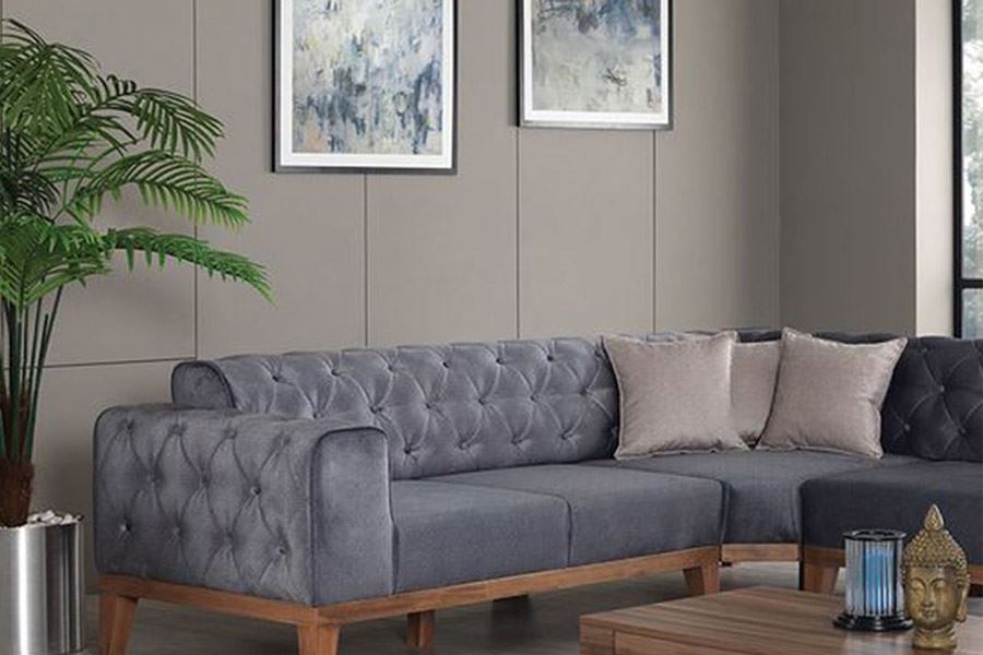 Ergonomic Chester Corner Sofa Set 