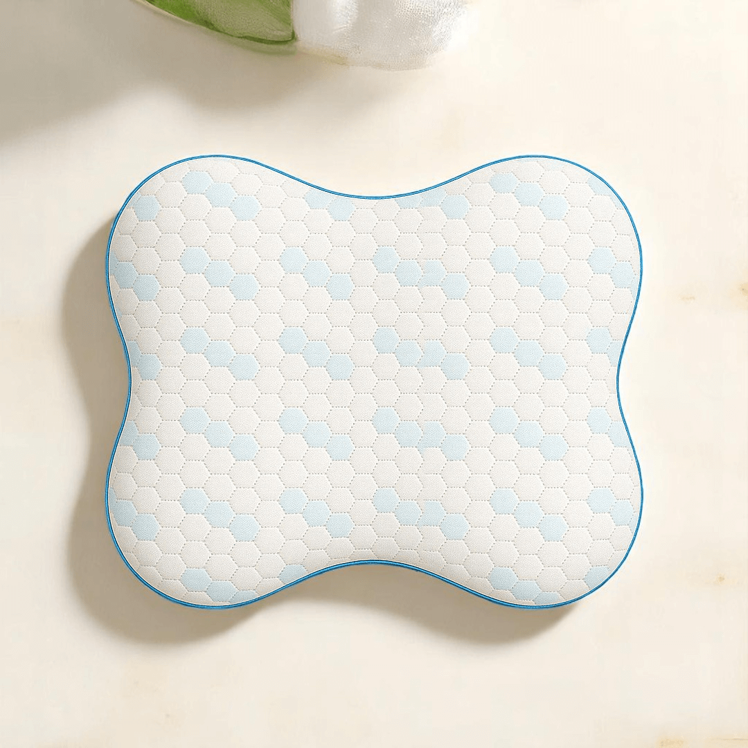 Cooler Visco Kelebek Yastık Serinletici Etki, Boyun ve Omuz Desteği, Hava Sirkülasyonu Sağlayan Alerji Dostu Tasarım