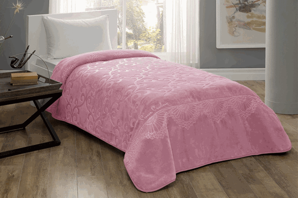 Dried Rose EMBOSS Piere Cardin Blanket