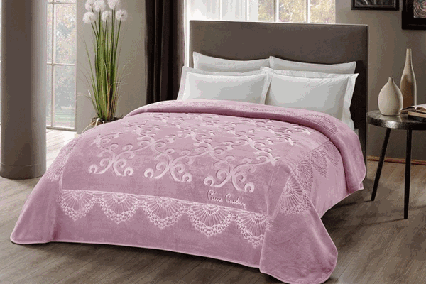 Carnation EMBOSS Piere Cardin Blanket