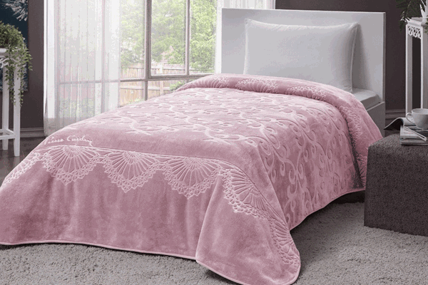 Carnation EMBOSS Piere Cardin Blanket