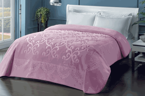 Lilac EMBOSS Piere Cardin Blanket