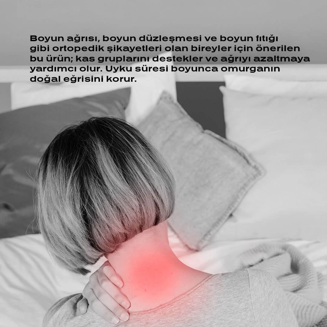 Cooler Serisi Visco Yastık Serinletici Etki, Terlemeyi Engelleyen Yüksek Hava Geçirgenlik, Yumuşak Visco Dolgu, Yıkanabilir Kılıf