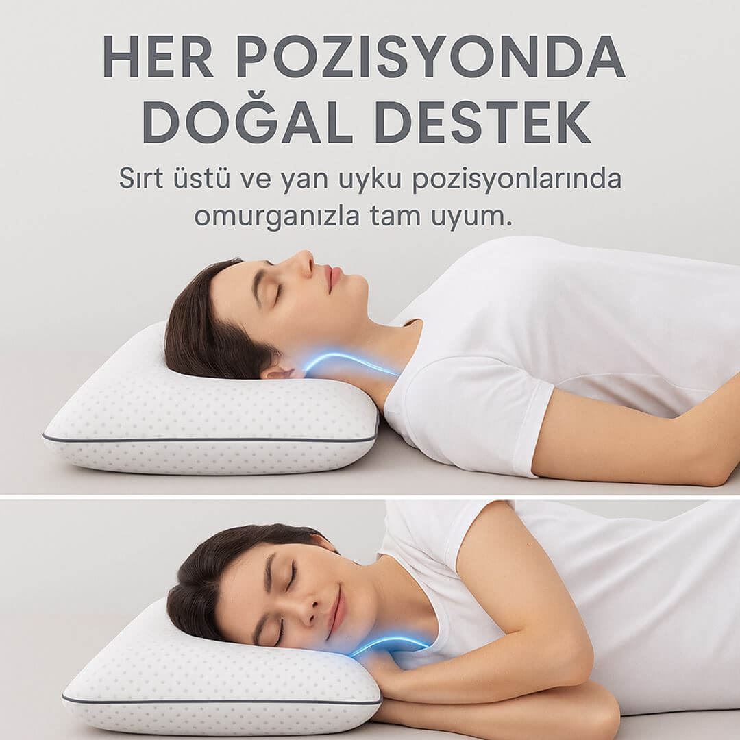 İnce Biyeli Pro Visco Classic Yastık Yumuşak, Hafif ve Rahat, Yaz-Kış Kullanıma Uygun