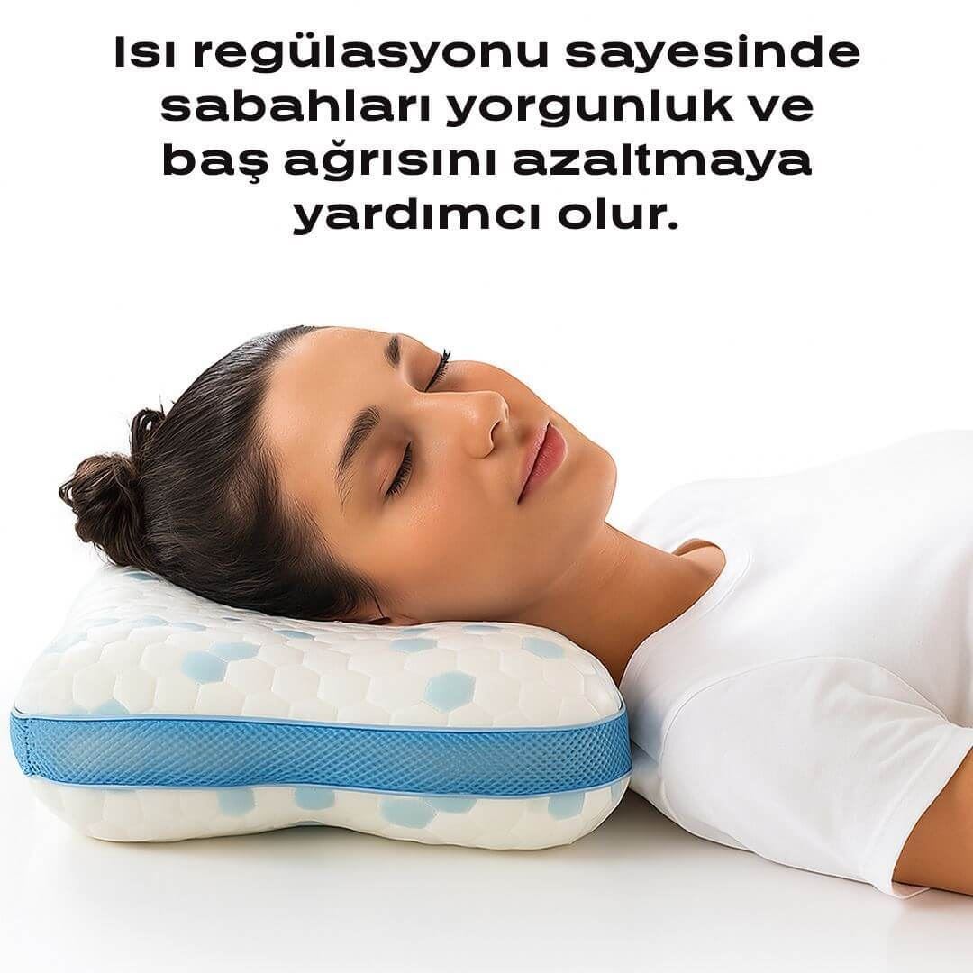 Pro Visco Horlama Azaltıcı Yastık  Boyun ve Baş Desteği, Uyku Apnesi ve Horlamayı Azaltmaya Yardımcı Ergonomik Tasarım ProSleep AirGuard