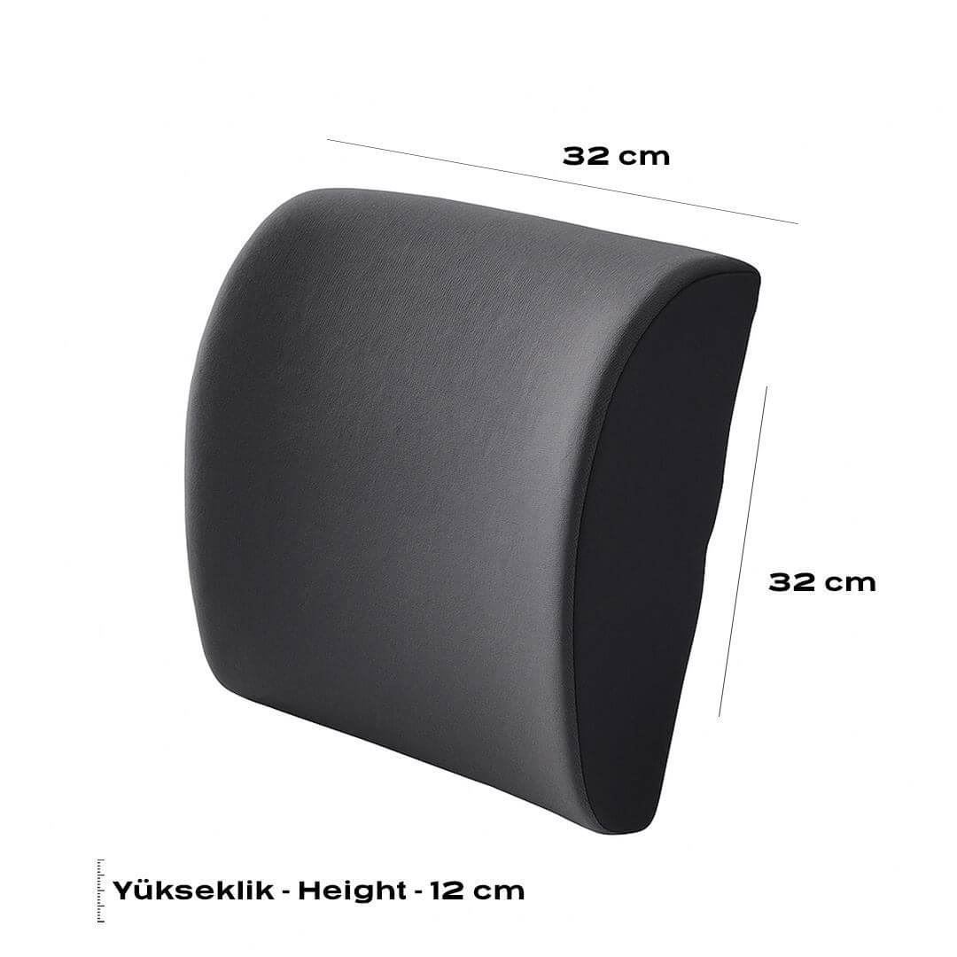 Visco Bel Destek Yastığı Doğru Oturuş, Sırt ve Bel Ağrısını Gidermeye Yardımcı Ergonomik Tasarım