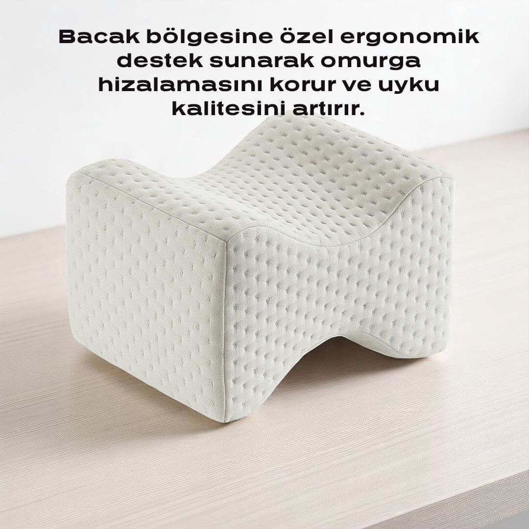 Visco Diz Destek Yastığı Bacak ve Diz Desteği, Ergonomik Tasarım ile Konforlu Dinlenme