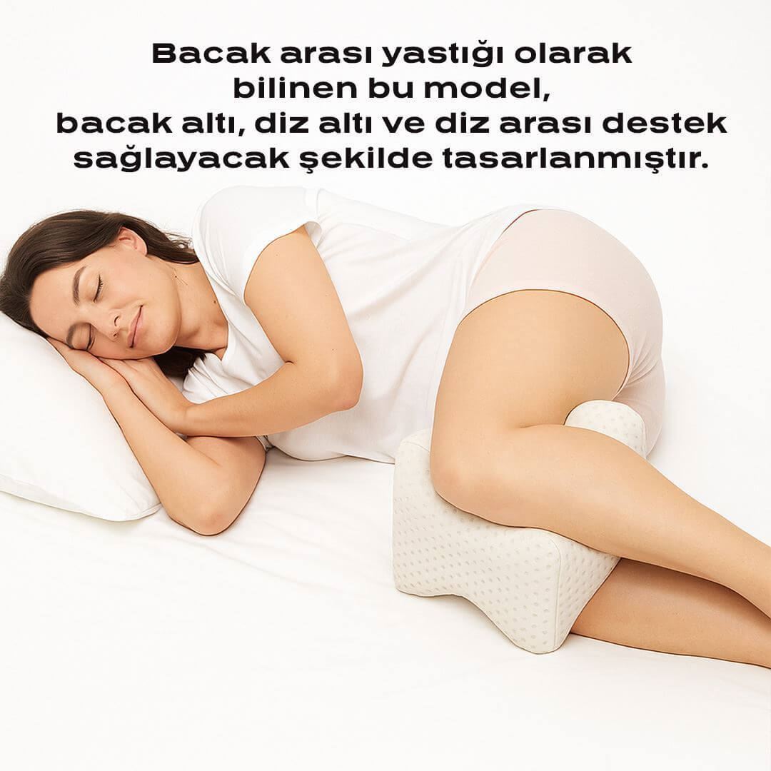 Visco Diz Destek Yastığı Bacak ve Diz Desteği, Ergonomik Tasarım ile Konforlu Dinlenme